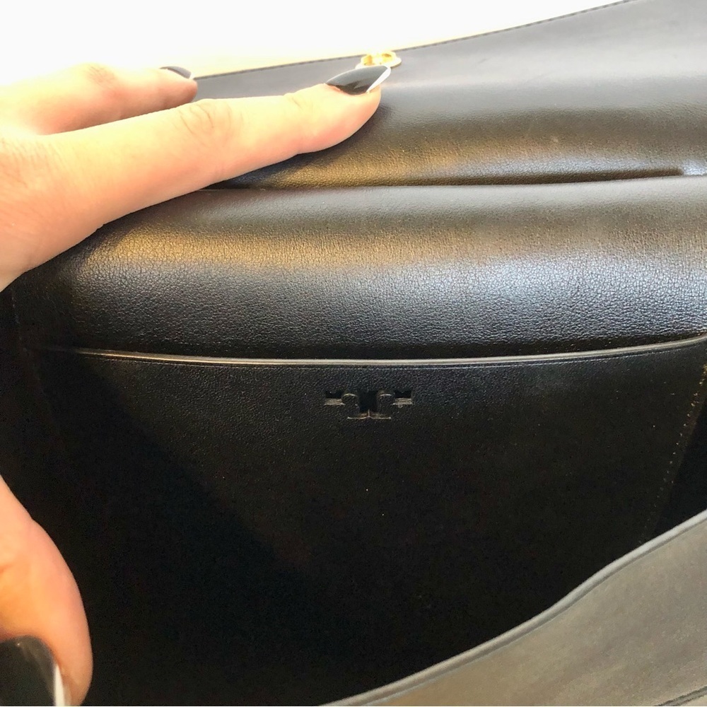 Black Tory Burch Block T Backpack OS - Picture 10 of 14